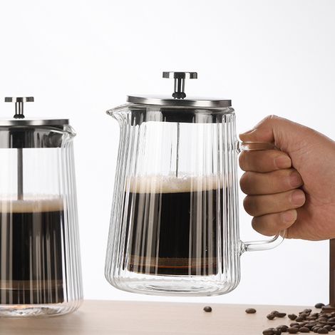 Presse à café française 1000 ml double paroi verticale (1/4)