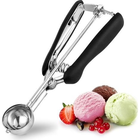 35mm Ice Cream Scoop, Stainless Steel Ice Cream Spoon for Ice Cream Scoop, Pastry, Melon Baller (1/5)