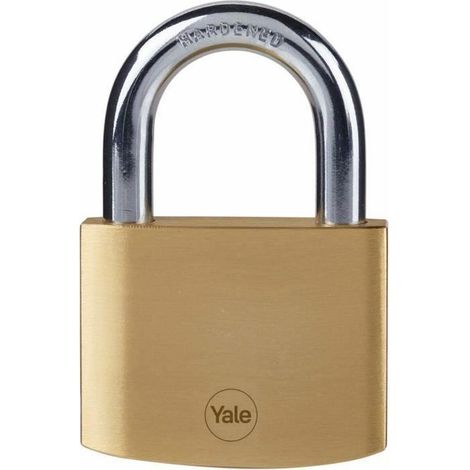 Yale Schloss aus Messing mit 3 Sicherheits-Schlüsseln