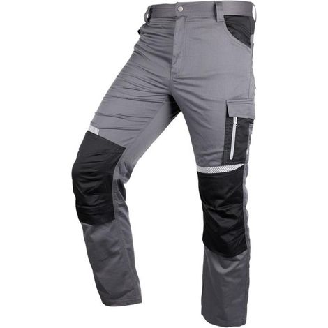 Pantalon de travail Mix&Match, gris et noir, taille S