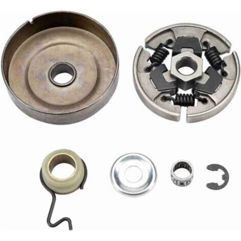 Pair - Ensemble de Pignon et Clutch pour Tronçonneuse Modèles 7 Dents Compatible avec Stihl MS210 MS230 MS250 - (1/5)