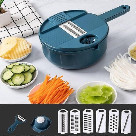 Hachoir à légumes, râpe à carottes et pommes de terre, râpe multifonction manuelle, ustensiles de cuisine pour légumes (1/5)