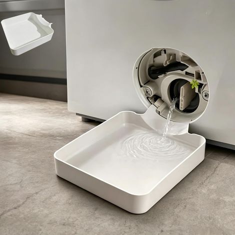 Bac De Vidange, Bac A Eau Linge, Bacs D'égouttage De Laveuse, Bacs De Récupération D'eau Anti-Fuite Pour Machine à Laver à Chargement Frontal, Facile à Installer Sous Le Filtre De Vidange (1/5)