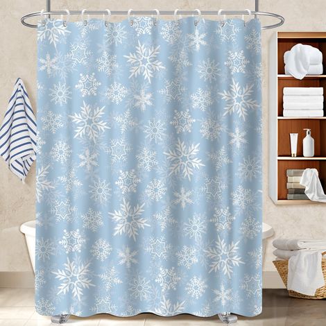 Rideau de douche en polyester 180x180 résistant bâche polyester douche pour salle de bain avec douche à l’italienne (1/5)