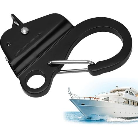 Gancho de anclaje deslizante, gancho de anclaje ajustable de liberación rápida  Accesorios resistentes al desgaste para muelles, kayaks, equipaje, autocaravanas y caravanas