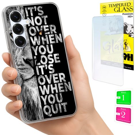 Custodia per Samsung Galaxy S25 FE, cover fotografica, cover posteriore + vetro 9H (1/5)