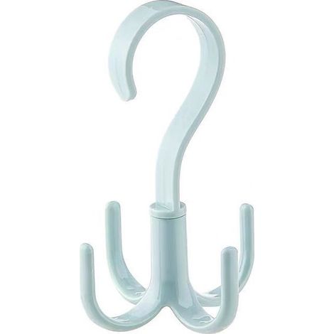 Gancio rotativo multifunzione in plastica, gancio a muro per borse e vestiti organizzatore di stoccaggio a casa, blu (1/5)