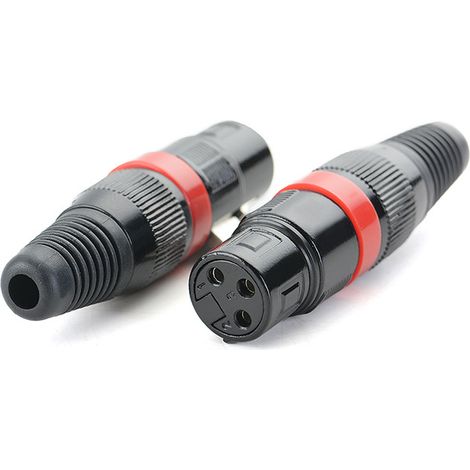 3-polige XLR-Mikrofonbuchse (weiblich), XLR-Anschluss (weiblich), symmetrischer Mixer (1/5)