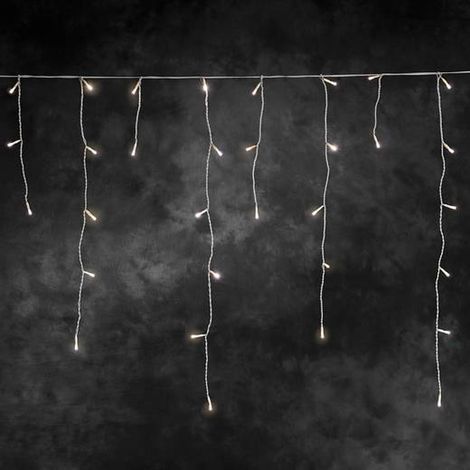 [NEUWERTIG] B-Ware Konstsmide Lichtervorhang Eisregen Lichterkette Led Netzbetrieb Warmweiß