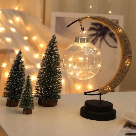 Lampe Lune - Lampe De Nuit Led En Forme De Croissant - Alimentation Sur Batterie Ou Usb - Pour Décoration Intérieure Salon Chambre - 1 Pièce (1/5)