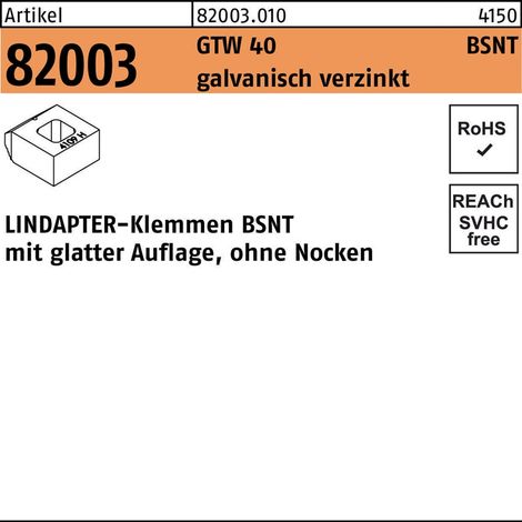 Lindapter GT BSNT M 12 galvanisch verzinkt S (1/2)