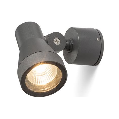 Faretto DIREZZA da parete grigio antracite 230V GU10 35W IP54