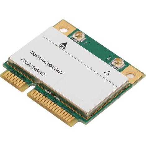 Carte réseau WiFi AX3000HMW WiFi6, Bluetooth 5.2, double bande 2,4 GHz/5 GHz, mini PCIe pour ordinateur portable (1/5)