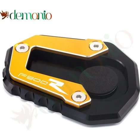 (F900R-Golden) Accessoires moto : béquille latérale, extension et support compatibles avec BMW F900R, F900XR et F900 XR Maxpower. (1/4)