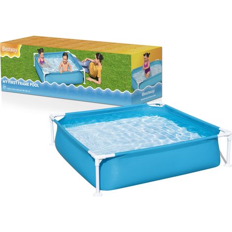 Piscina gonfiabile per bambini con struttura a telaio, 122 x 30,5 cm, Bestway 56217 (1/4)