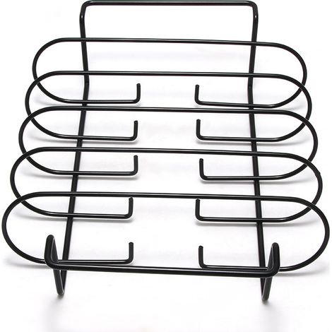Support de côtes levées pour grillades, ribs et rôtis, acier robuste – 32 × 25 cm (1/5)