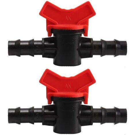 2PCS Ball Valve, 12 mm, POM, Shut-off Switch, Flow Control, Drip Irrigation (1/5)
