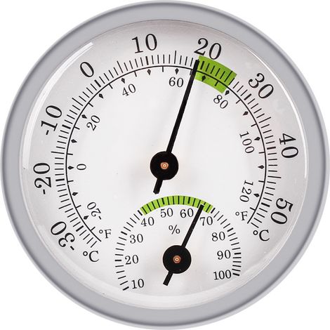 Thermomètre et hygromètre analogique 58 x 12 mm pour intérieur/extérieur (1/4)