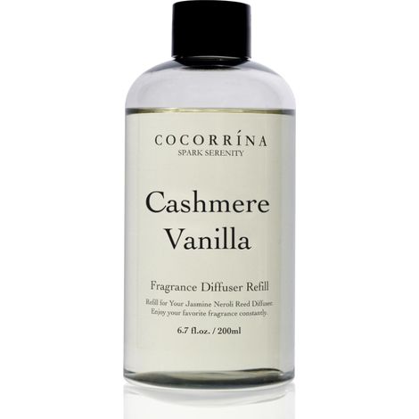 Recharge Diffuseur de Parfum avec Bâtons, Cashmere Vanilla, aux Huiles Essentielles Naturelles, d'intérieur pour Le Salon, la Chambre et la Salle de Bains (1/3)