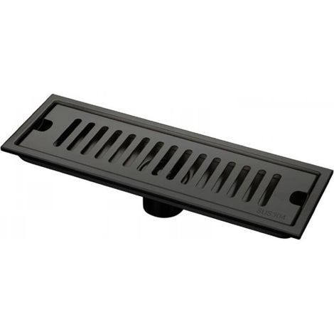 Drain de plancher linéaire en acier inoxydable, drain de sol pour salle de bain, drain de piste de douche avec filtre filtrant intégré (1/4)