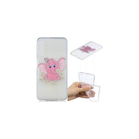CUSTODIA COVER PER SAMSUNG GALAXY S10 CUSTODIA IN SILICONE RETRO COLORATO ELEFANTE