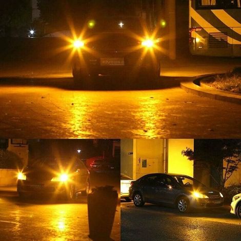 4PCS Ambre 1156(180°) Voiture LED Ampoules 900LM Super Lumineux Avant et Arrière Clignotants Clignotants Ampoules 12-30V 3.6W (1/5)