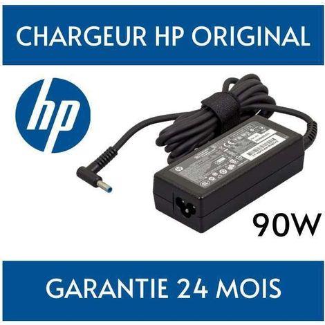 Chargeur HP Original pour pc portable HP Pavilion 17-e056sf compaq 90w 90 Watts 19.5V 4.62A 4.5Mm 3.0Mm (1/4)