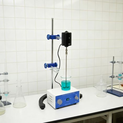 Agitateur de laboratoire Agitateur électrique suspendu 220V 60W Agitateur de laboratoire Mélangeur de laboratoire Mélangeur de précision 0-120 minutes Minuterie (1/5)