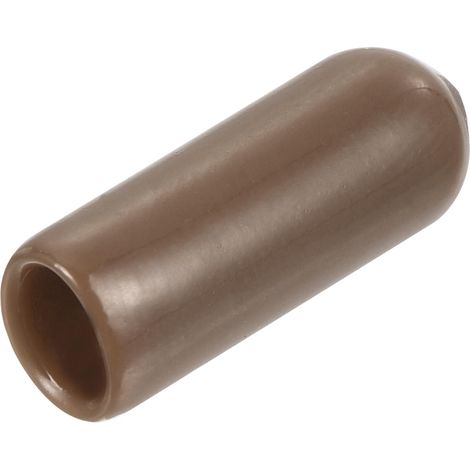 80pcs Embouts en Caoutchouc, 5 mm ID Vis Filetage Protecteur en PVC Embouts de Protection Flexible pour Tube Métallique, Câbles, Fils, Tige, Écrou et Cache Boulon, Brun (1/5)