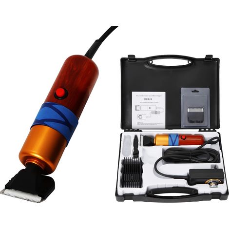 Tondeuse à poils pour animaux, lames en céramique, 220V, plage de vitesse 1000-6600 tr/min, faible bruit, électrique avec fil (1/5)