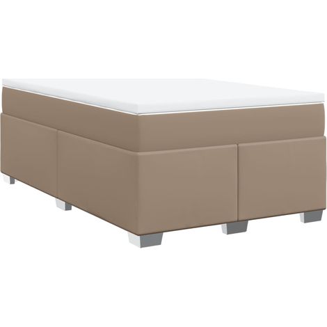 Maison Exclusive - Sommier à lattes de lit matelas cappuccino 120x190cm similicuir