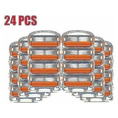 24 Packs Of 5 Blades For Gillette Fusion Proglide Power Replacement Razor Kit (1/4)