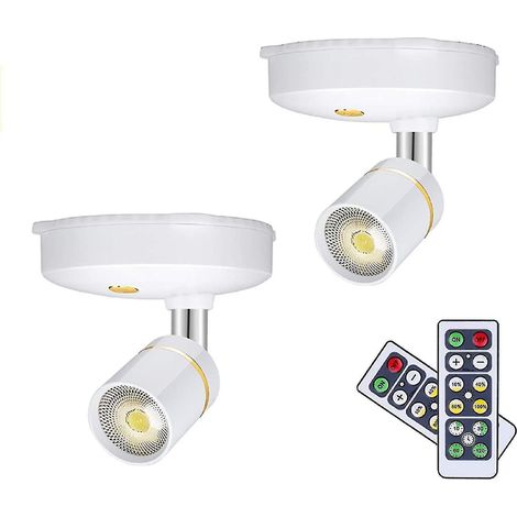 Spots sans fil, lampes de tableau à piles, mini-lampes d'ambiance LED d'intérieur à intensité variable (1/5)