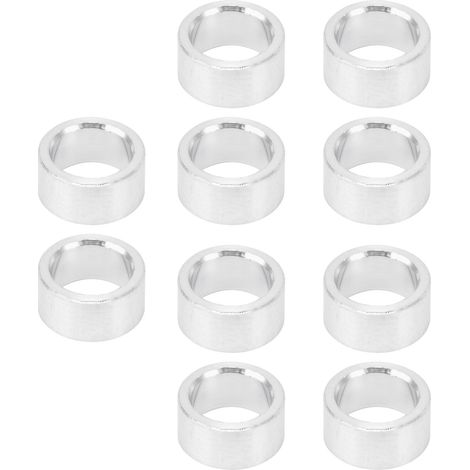 Entretoises rondes en aluminium, 10 pièces, bagues d'écartement, supports de structure, raccords, diamètre extérieur 8 mm (1/5)