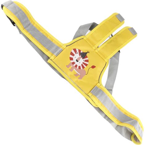 Ceinture de sécurité enfant pour moto électrique, harnais de conduite, sangle bébé pour voiture à batterie, ceinture de protection antichute pour enfant, jaune Lion (1/5)