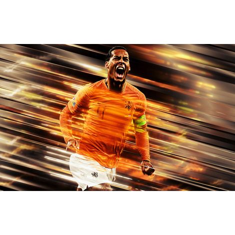Papier peint panoramique Football - Joueur de Foot - 130 cm x 81 cm (1/2)