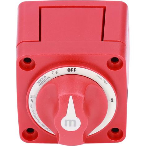 Interrupteur Marin, Interrupteur de Déconnexion, de Bateau, 3 Positions, Double Circuit, Coupure de Courant, Isolateur 300 A pour Bateau, Camion, Remorque, Camping-car (1/5)