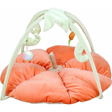 Tapis De Jeu Pour Chat Avec Suspension Suspendue Tente Pour Chat Avec Lit Pour Animal De Compagnie Et Fond Antiderapant Pour Centre D'Activites, Citrouille - Citrouille (1/5)