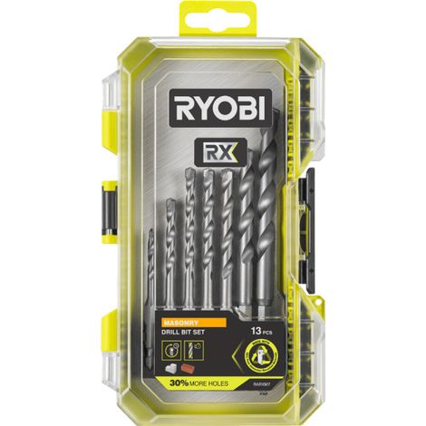 Set di 7 punte per trapano per calcestruzzo RYOBI RX - da 4 a 10 mm - RARXM7 (1/4)