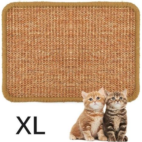 Tapis Griffoir Pour Chats - Nature Surface En 100% Fibres Naturelles Sisal Taille Xxl 4060Cm - Couleur Aléatoire (1/4)