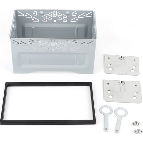 Pannello di controllo centrale 2-DIN per autoradio DVD con kit di montaggio universale e navigatore (1/5)