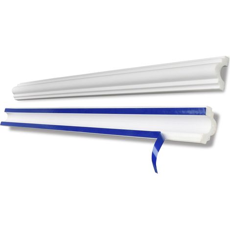 DECOSA Cimaise autocollante SKFP40 - polystyrène extra dur - blanc - 40 mm - long. 1,5 m - 20 pces (=45 m)