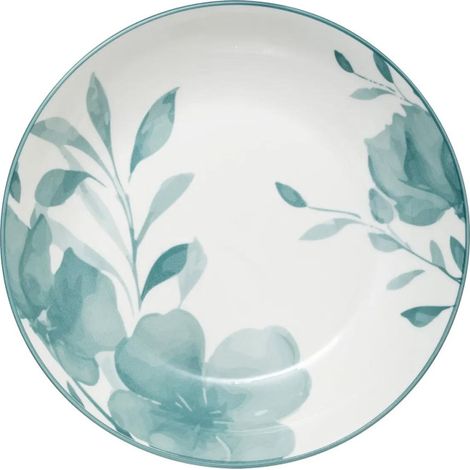 Lot de 6 Assiettes Creuses "Lily" 20cm Blanc
