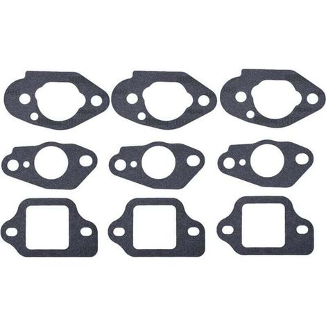 3 Ensembles Compatible avec joints de carburateur pour tondeuse à gazon Honda GCV135 GCV160 GCV190 GSV190 HRS216 HRT216 HRB216 HRR216 HRZ216 Remplace 16212-Zl8-000 16221-883-800 (1/4)