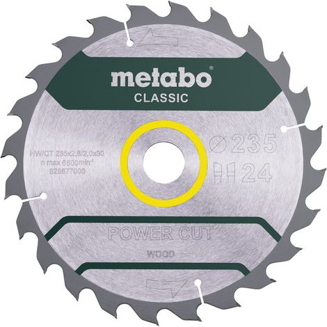 Metabo Sägeblatt "power cut wood - classic", 235x30, Z24 WZ 18° (628677000)