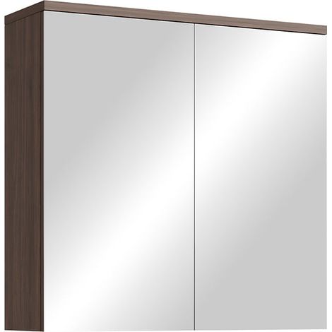 Badplaats Specchio Contenitore Toledo 60 x 20 x 60 cm – Noce Marrone – Mobiletto da Bagno (1/3)