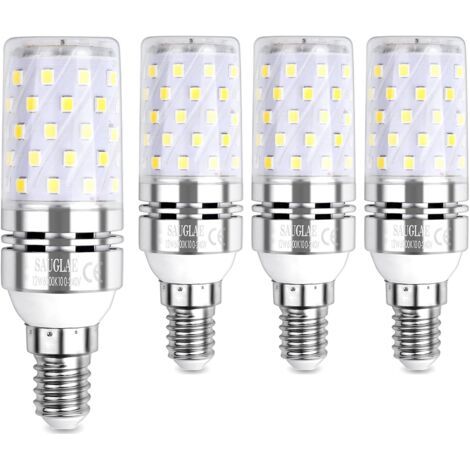 BUNTHAUS LED Ampoule à Maïs 12W, 100W Équivalent Ampoules à Incandescence, E14 , 6000K Blanc Froid, 1200LM, Pack of 4