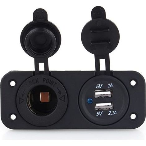 Dual USB Car Auto Allume-cigare Prise Splitter 12V Chargeur Adaptateur De Puissance Prise Livraison Rapide BLU -POU-Ywey (1/5)