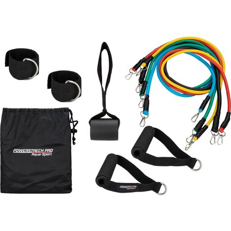 Set mit 5 AQUA-SPORT POWERSTRECH PRO AS6789 Widerstandsbändern