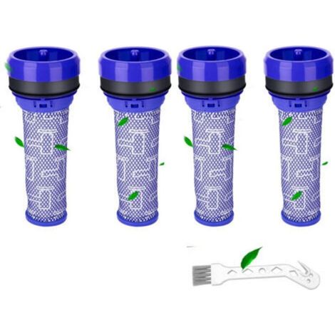 Lote de 4 filtros pre-motor para aspiradora Dyson DC37 DC33C DC39 DC28C DC53 92341301, filtros lavables para aspiradora Dyson, 4 filtros y 1 herramienta de limpieza (DC39) (1/5)